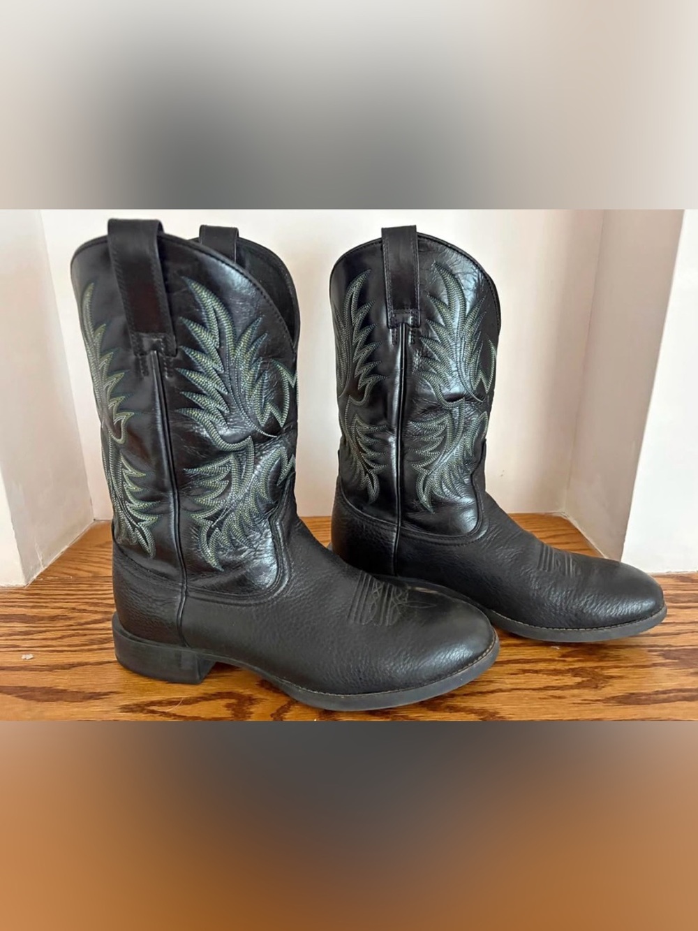 Ariat Men's Black Leather Western Cowboy Boots